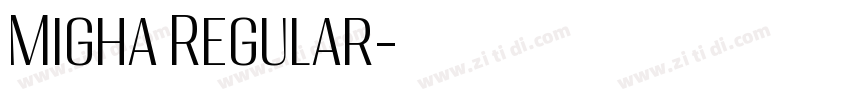 Migha Regular字体转换